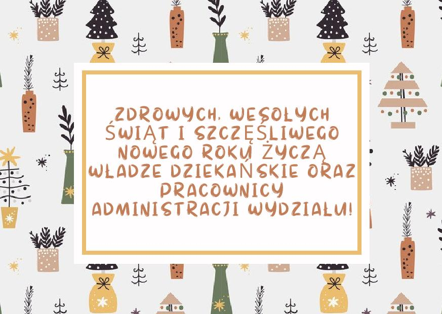 Życzenia świąteczne i noworoczne