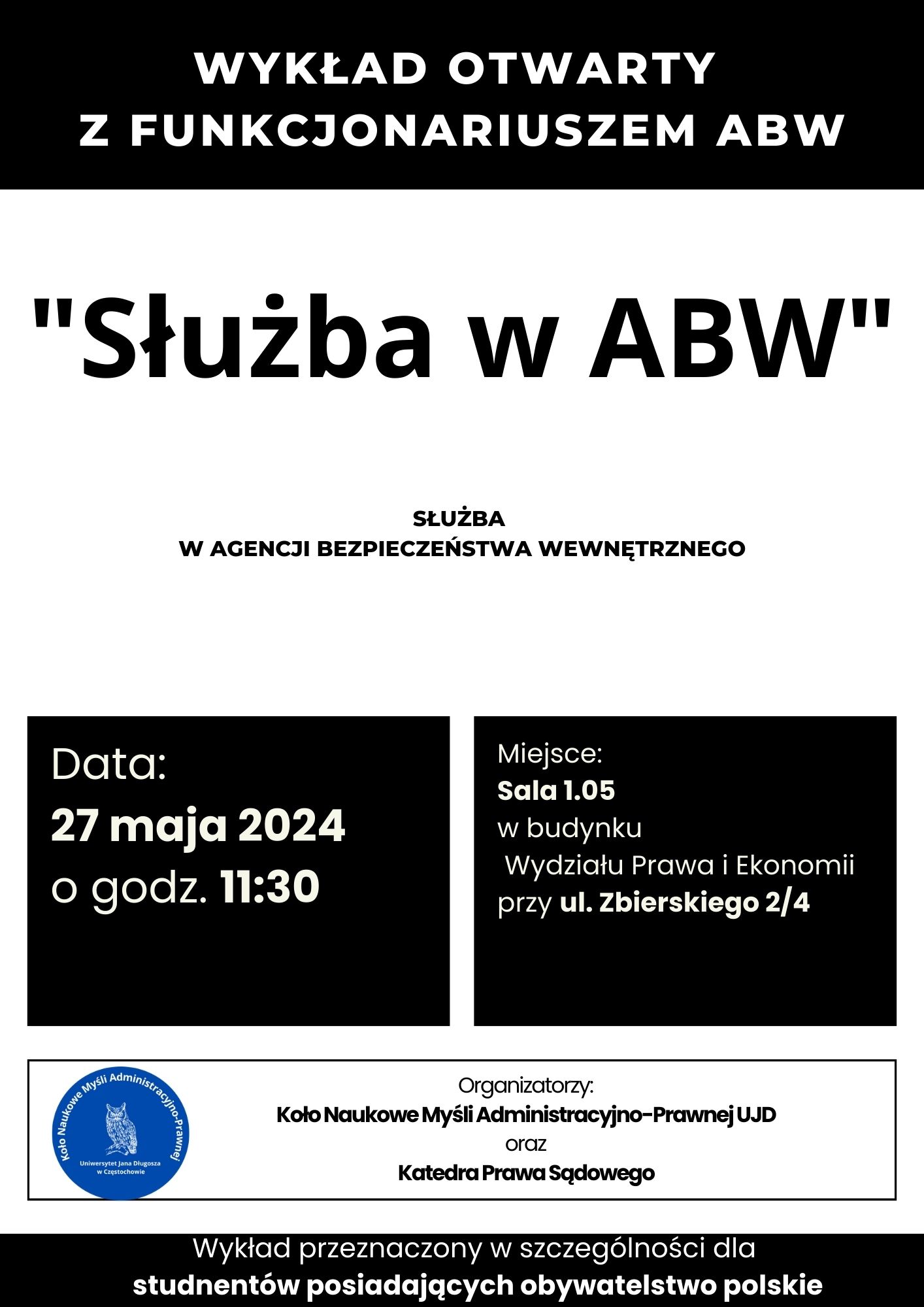 Szczegółowe informacje o wykładzie